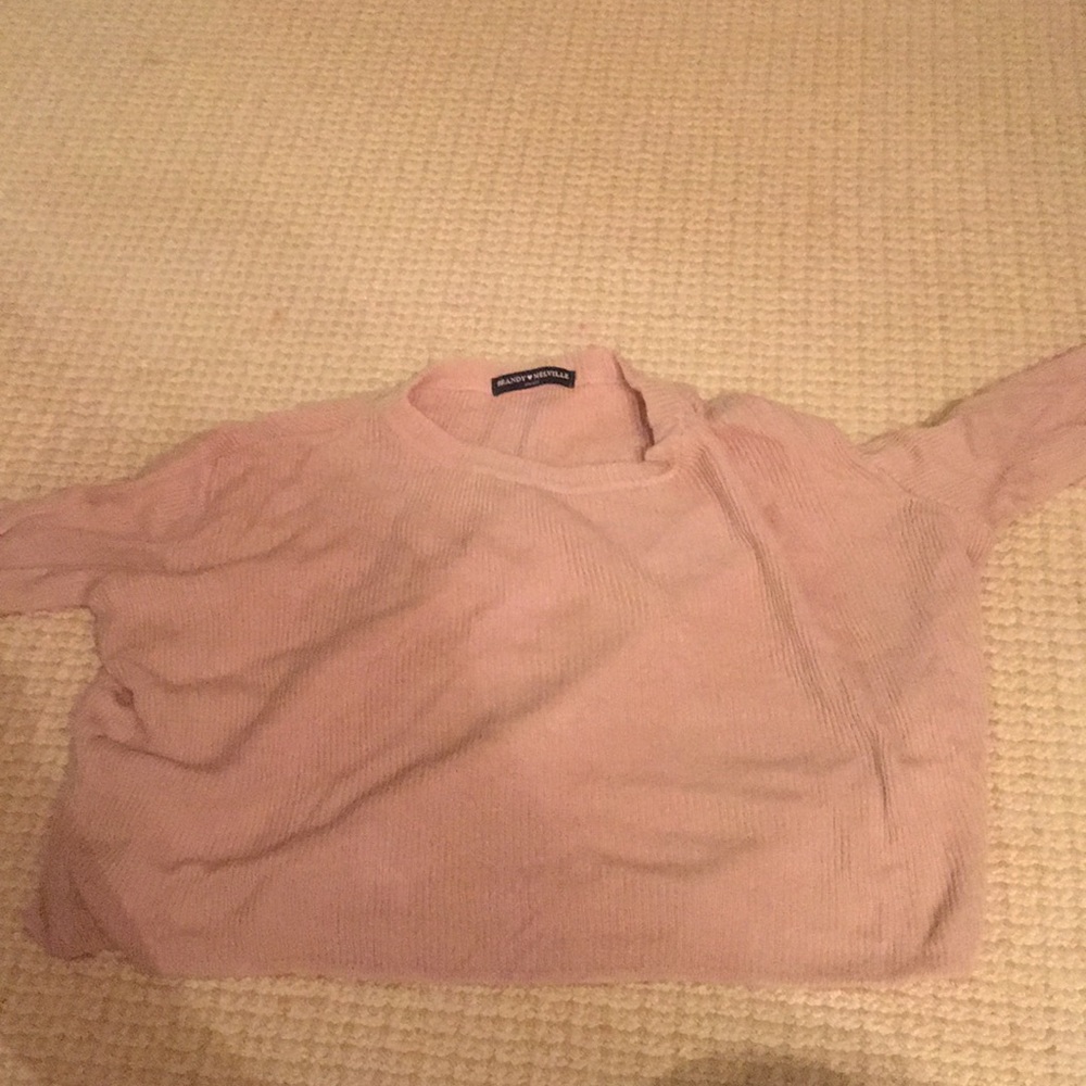 Light pink cropped sweater
